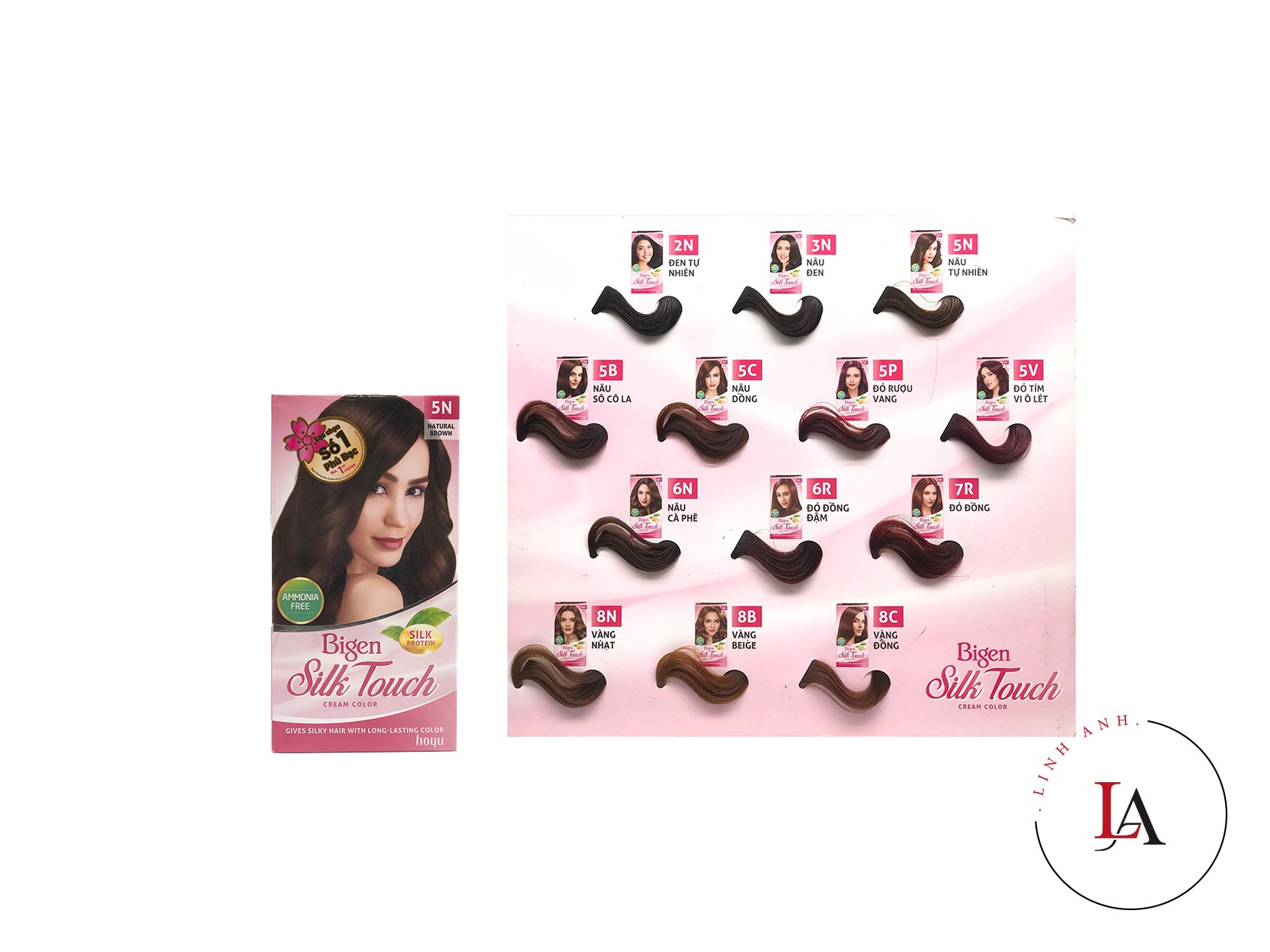 Thuốc nhuộm tóc phủ bạc Bigen Silk Touch